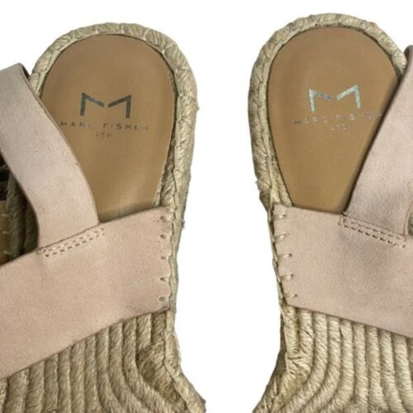 MARC FISHER Pink Renni Espadrille Platform Wedge Heel Sandals Size 9 Strappy a24 - Picture 9 of 10
